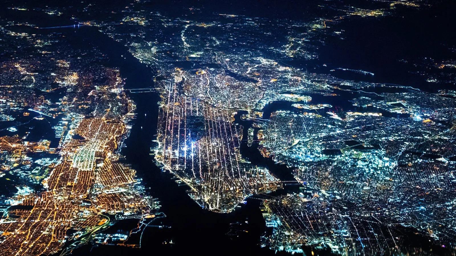 Spectacular New York At Night From 31,000ft